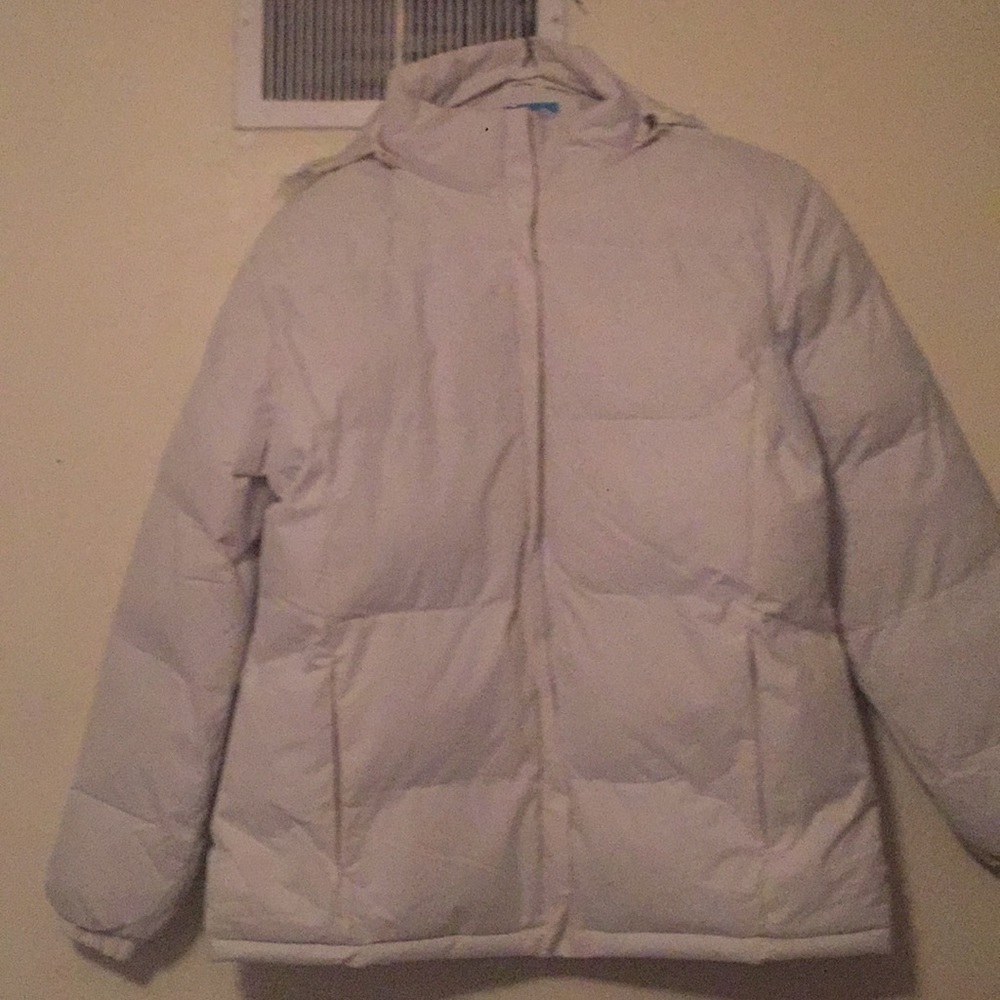 White bubble coat never wore it